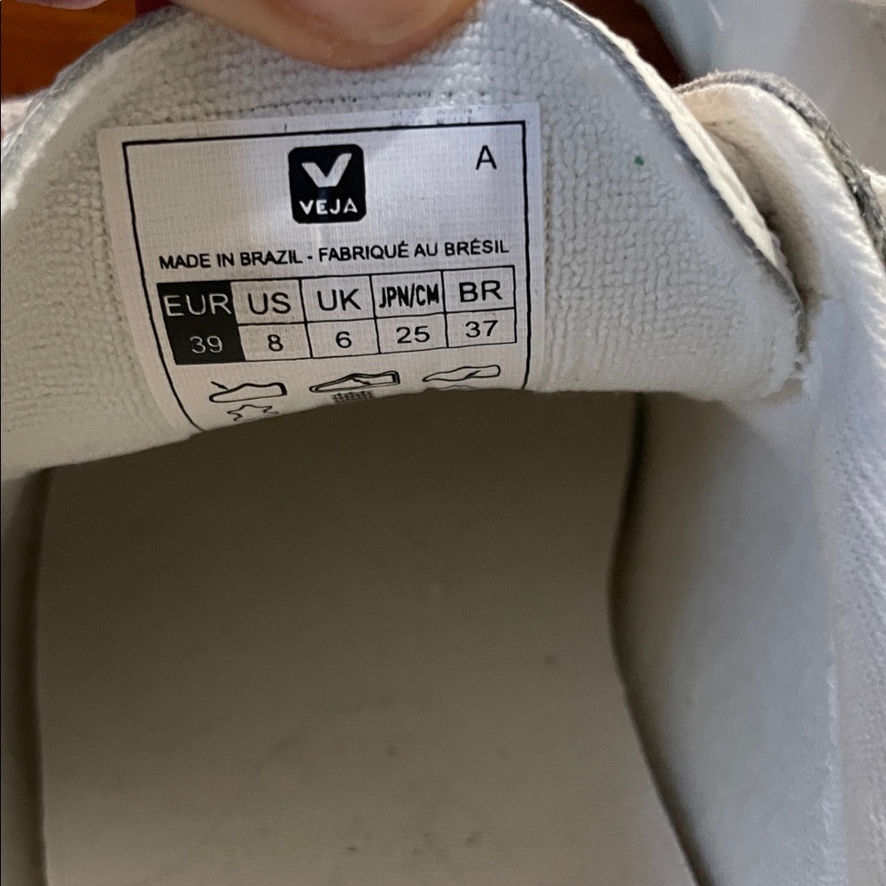 Veja Esplar White/Light Blue Low-Top Sneakers - Picture 2 of 6